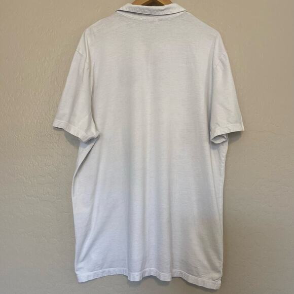 Standard James Perse Mens Supima Cotton Jersey Polo Size 5 XXL 2XL Basic White - Picture 2 of 6